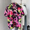 Bijpassende Zwembroek Shirts Heren Trainingspakken Hawaiiaanse Mannen Bloemenprint Casual Strand Shirts Oversize FZ2403292