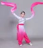 children's classical Chinese s Yangko dance s umbrella fan dance Chinese style sleeves girls practice clothing Z4v8#