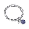 Pan Jiala vente Di S925 Sier roulant chérie histoire chaîne Bracelet ensemble avec femme créative exquise Niche