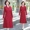 Casual Kleider Vintage Büro Dame Formale Kleid 2024 Frühling Herbst Stricken Frauen Bodycon Luxus Elegante Party Vestido Kleidung