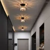 Luzes de teto moder simples lâmpada cristal corredor nordic luz luxo hall entrada iluminação interior criativo varanda lâmpadas