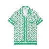 Casa Blanca Men Shorts Designer Tシャツラグジュアリートレンドブランドカサブランシャツシルク春夏プリントビーチルーズと快適な半袖100％コットン8369