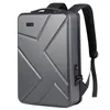 Backpack ABS Hard Shell Laptop Bag Password Anti-theft USB Motorcycle Waterproof Men's Business E-sports