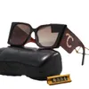 Дизайнер очков Популярные солнцезащитные очки с буквами Женские очки Модные металлические солнцезащитные очки с коробкой