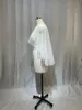 2024 MyYble Wedding Acciories Bolero Bridal Cloak Pearls Wedding Cape Short Frt Lg Back women cape evening shawl f29n＃