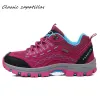 Stivali Scarpe da trekking Donna Waterproof Trekking Men Sneakers per montagna per esterni in pelle Donne che arrampicano al treno Zapatos de Senderismo unisex