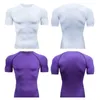 T-shirts voor heren Getailleerd hardloopshirt met korte mouwen Fitness Running T-shirt Sportkleding voor sportschool Sneldrogend 240319