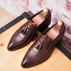 Chaussures décontractées hommes formelles en cuir hommes robe affaires hommes Oxfords fête mariage chaussures plates pour hommes Chaussure Homme mocassins