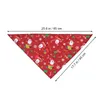 Hundkläder julkaklig bandana Santa Claus Scarf Xmas Triangle Bibbs kostymtillbehör för litet medium