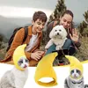 Vêtements de chien mignon banane forme chapeau de chat drôle pour chats chiot chaud peluche couvre-chef pour animaux de compagnie cosplay accessoires PoProp chaton chapeaux fournitures