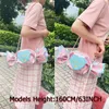 Kawaii Dot Candy Design Girl Borsa e borsa Sweet Lolita Daily Clutch Chain Crossbody Menger Borsa a forma di zucchero Borsa a tracolla I2fw #