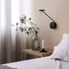 Wall Lamps Nordic Long Pole Rocker Arm Lamp Modern Touch Switch Bedroom Living Room Decoration LED Creative Lighting Fixture YX456TB
