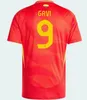 24 25 SpainS Soccer Jerseys Euro Cup PEDRI LAMINE YAMAL PINO MERINO RODRIGO SERGIO M.ASENSIO FERRAN Men Kids and HERMOSO REDONDO CALDENTEY 2023 2024 Football Shirt