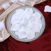 500ps 5 * 5cm Pétal rose blanc artificiel pour la fête de mariage décorati romantique de soie pétales rosas para casamento fournit m3un #