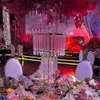 Inne imprezy imprezowe dostawy od 80 cm do 120 cm Tallgold / Sliver / Clear Acryl Crystal Stoli Stale Centerpiece Flowerpiece Pe Dhmfw