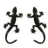 Window Stickers Carbon Fiber Gecko Car Body Cover Scratch 3D Personlig svansmodifiering Dekorativ wat