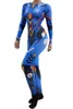 Robot Dance Cosplay Women Costume Anime roll-playing Stage Performance Leotard Persality Spandex Tryck Stretch Skinny Jumpsuit B1QW#