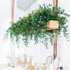 Decorative Flowers Home Decor DIY Garland Hanging Indoor Outdoor Fake Leaves Wedding Party Greenery Flexible Po Props Artificial Willow Vine