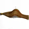 Extensions de cheveux pré-collées bâton de qualité supérieure je pointe dans l'extension 200 brins/Lot noir couleur mélangée P4/27 produits de livraison directe Dhunc