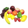 Party Decoration Artificial Fruit Set Home Office Table Centerpiece Foam Fake Pography Snaps Prop Prop