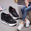 Casual Schuhe 21s 2024 Sommer Spitze Atmungsaktive Turnschuhe Frauen Komfortable Frau Plattform Keil Erf567