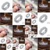 Anneaux de mariage Eternity Band Bague Pear Cut Aaaaa Cz Sier Couleur Engagement pour les femmes Bridal Fine Party Bijoux Cadeau Drop Livraison Ottxe