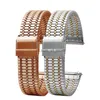 Bandes Pour toute marque barre à ressort à dégagement rapide Bracelet en acier inoxydable 18 20mm 22mm boucle de sécurité hommes bande Bracelet accessoires H240330