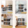 Hooks Storage Cabinet -76 Quart Office Organization Bathroom Organizer 5 Packs Plastic Shelves Mounted Closet Systems