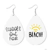 Dangle Lustre Nouvelle Mode Mignon Imprimé Crayon Arc-En-Ciel Couleur Boucle D'oreille En Cuir J'aime Musique Art Boucles D'oreilles Enseignant Étudiants A Dhsvk