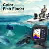 Finders Lucky Wired Fishing Finder 180m / 590ft Definione Soludo Rilevatore di pesce F918C180S Monitoraggio LCD Locatore barca da pesce da una barca