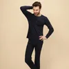 Men's Thermal Underwear Fashion Long Johns Men Set Autumn Winter Tops Pants 2 Piece Keep Warm Thick Plus Size 2XL Termica Homem