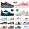 Scarpe da ginnastica di moda OG di alta qualità BapestaSk8s Scarpe da donna Scarpe da ginnastica casual da esterno in pelle verniciata Bianco Verde Rosa Schiuma Rosso Grigio Nero Scarpe da corsa basse Panda