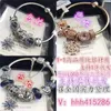 S925 스털링 Panjia Sier Blue Pink Cut Glass Bead Bead Accories를 가진 DIY 팔찌