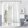 Rideaux de douche rideau 120x200cm impression numérique Design moderne tissu Polyester lavable avec crochets lin