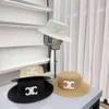 Szerokie brzegowe czapki wiadra czapki designerskie czapki plażowe mody słomy kapelusz na damskie letnią trawę luksusowy luksus męskie kapelusz kubek bob wakacje sunhats casquette