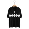 new 2022 Summer Plus Size Tops For Women Large Size Polo Shirt Short Sleeve Slim Elastic Black White Viscose T-Shirt 4XL 5XL 6XL k9rh#