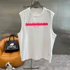 パリデザイナーサマーメンズTシャツフランスの贅沢レターパターンラウンドネックロゴ