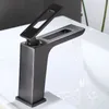 Bathroom Sink Faucets Waterfall Mixer Tap Fashion Basin And Cold Faucet Single Hole Washbasin