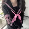 Japanse School Sailor Outfit JK Uniform Roze Drag Sailor Dr Plaid Rok Sets Seifuku Meisje Uniform Student School Kleding z8Jx #