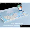 Teclados Sinking Manipator Teclado 104Key MixedColor Backlit Gaming Gaming Ergonômico Escritório para Pc Drop Delivery Computadores Networking Otuyu