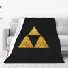 Koce Złote Triforce Symbol Sprzedaż pokój gospodarstwa domowego Koc Ket Legenda Link Triangle Gaming Geek