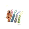 dog designer Dog Teeth Grinding Bite Resistant Cotton Rope Small Medium Large Dogs Knot Pet Weaving Biting Ropes Dog toys Pet supplies Dog supplies