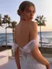 Haohao 2024 Strand Schatz-Ausschnitt aus der Schulter Hochzeit Dr Romantische Spitze Applikationen Brautkleid Pastrol Vestidos de Novia G4k5 #