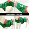 Dog Apparel Pet Transformation Costume Lovely Clothes Christmas Green Outfit Dog's Velvet Small Dogs