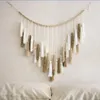 Tapisseries Boho gland guirlande décor avec perles de bois tapisserie macramé mur réglable pour salon filles dortoir décoration