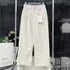 Designer Nanyou Alta Qualità Xiaoxiang Donna Nuovo Tre Colori Jacquard Due Bottoni Gamba Dritta Gamba Larga Pantaloni in denim Slim 6U8N