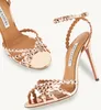 Summer Tequila Sandal Rosa Cleo Crystal Stiletto Heel Dress Shoes Designer Sandaler Clear PVC Open Toe Cross Women's Fashion Wedding Party