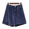 Plus w rozmiarze 3xl 4xl 5xl Y2K Krótkie dżinsy dla kobiet wysokiej talii Fi Casual Sexy Mini Denin Spódnica krótka spodni 2023 Summer Clothing J9ir##