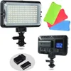 プロの写真LEDライト可変輝度と色温度パワー12W LCDディスプレイLEDビューティービデオライトハイブライト