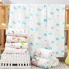 Blankets Swaddling Ddling Baby Blanket Born Gauze Soft Solid Bedding Set Cotton Quilt 6 Layer 110X110Cm Towelblankets Drop Delivery Ki Dhos0